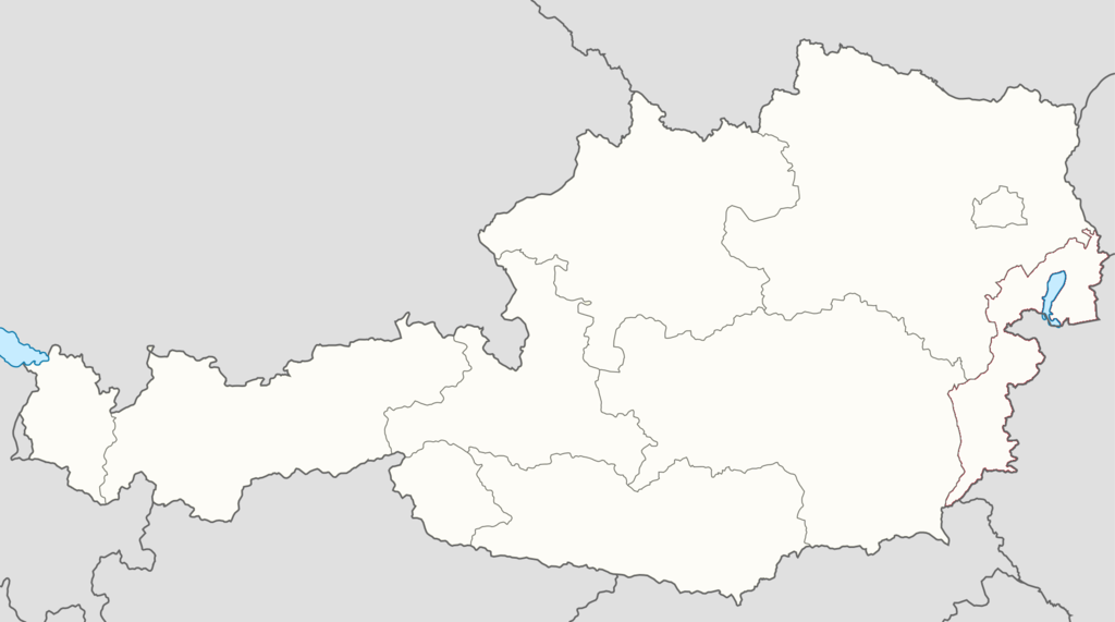 Χάρτης της Αυστρίας.