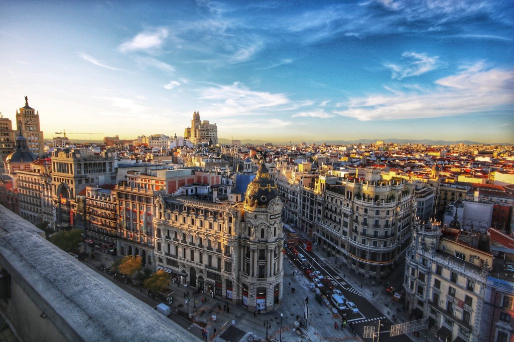 Μαδρίτη κέντρο από ψηλά.