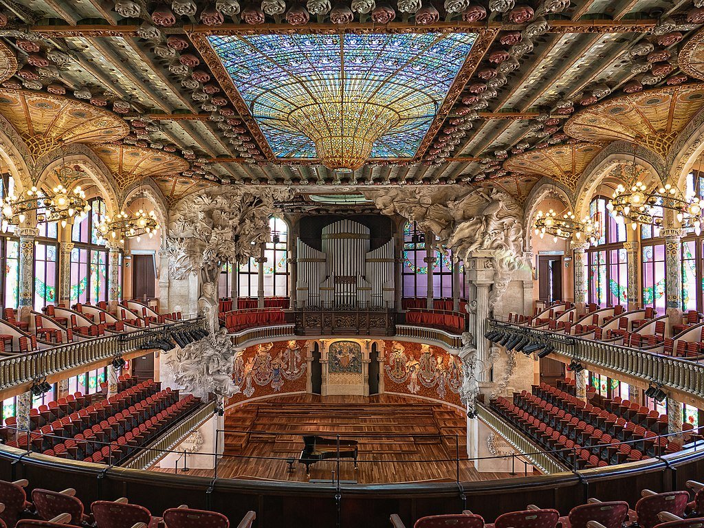 Αίθουσα συναυλιών Palau de la Música Catalana.