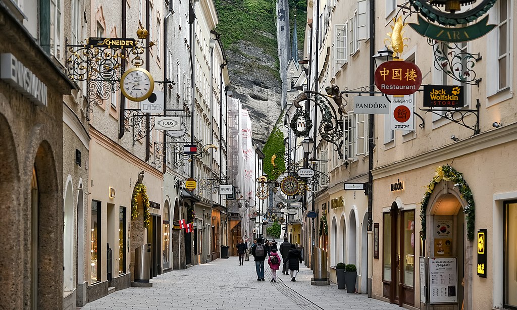 Αγορά Getreidegasse.
