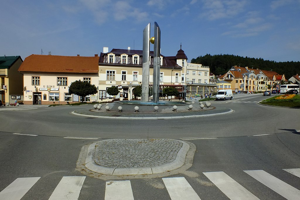 Πλατεία Luhačovice.