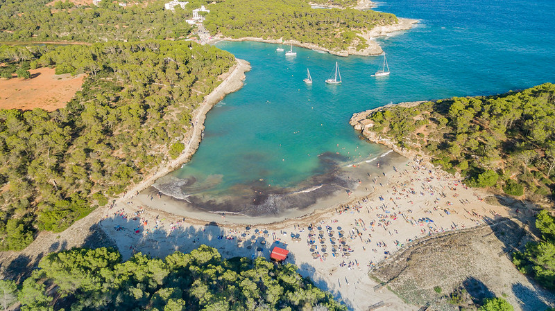 Παραλία της Μαγιόρκα από ψηλά.